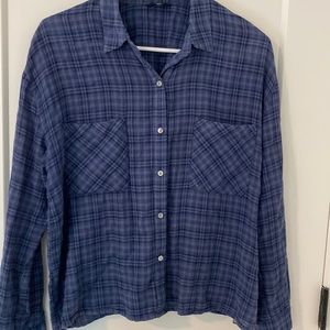 Blue Lightweight Plaid shirt by Joes Jean | Size XS